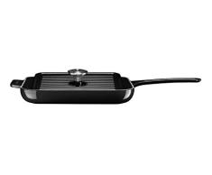 KitchenAid Grillpfanne mit Presse, schwarz, Gusseisen, 28.5 cm