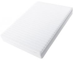 Hilding Sweden Essentials Federkernmatratze in WeiÃ/Mittelfeste Matratze mit orthopädischem 7-Zonen-Schnitt für alle Schlaftypen (H2-H3)/200 x 140 cm