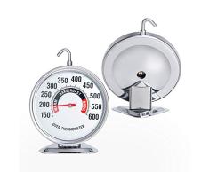 Extra großes Zifferblatt-Ofenthermometer Klare, große Anzahl Leicht zu lesendes Ofenthermometer mit Haken- und Plattenboden Hängen oder stehen Sie im Ofen