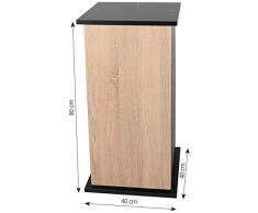 sera 32394 Unterschrank 80 cm mit Tür Sonoma Oak für Scaper Cube Aquarium