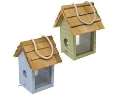 Gardman a04334 Strandhaus Futtersäule für Samen – grün/blau