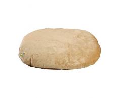 Dehner Hunde- und Katzenkissen, Länge 100 cm, Plüsch / Velours, beige