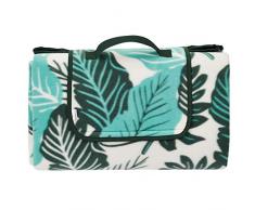 AmazonBasics - Picknickdecke, campingdecke mit wasserdichter Unterseite, 200 x 200 cm