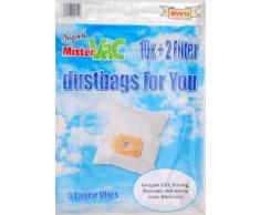 mistervac MV 619 / Staubsaugerbeutel Vlies 5-lagig / Vorteilspack 30 Tüten + 6 Filter / für Chromex CH-Serie, Dirt Devil M-Serie, EIO