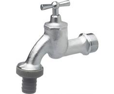 Cornat Kugelauslaufhahn - 26,44 mm (3/4 Zoll) AG - Inklusive Schlauchanschluss - Hochwertiges Messing - Ideal als Außenzapfstelle / Zapfhahn für Regentonnen / Wasserhahn / Absperrhahn / FLOR92595
