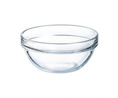 Arcoroc ARC 10000 Empilable Schale, Stapelschale, Schüssel, 330 ml, 12 cm, Glas, transparent, 6 Stück