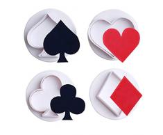 6 Stück Fondant Prägewerkzeug Schneeflocken Plunger Kuchen Ausstecher Zuckerguss Kuchen Dekoration Poker