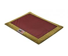 Hobbydog XLATAFZB6 Hundematte Hundebett Hundesofa Hundekorb Tierbett flok, XL, 110 cm x 90 cm x 3 cm, weinrot