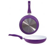EURO-HOME Keramikbeschichtete Bratpfanne 11 INCH violett