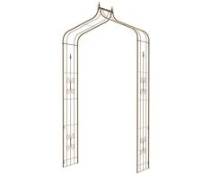 Dehner Rosenbogen Clematis, ca. 275 x 120 x 48 cm, Metall, braun