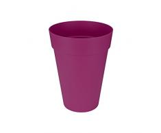 Elho Loft Urban Rund Hoch 42 - Blumentopf - Kirsche - Draußen - Ø 42.1 x H 56.4 cm