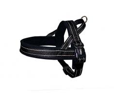 Nobby NORWEGER Geschirr CLASSIC REFLECT SOFT schwarz XL: L: 68-85 cm + 54 cm; B: 25 mm