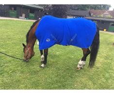 cwell Pferde New Equine Cob Pony Show Travel Fleece Teppich stabile Kühler Wahl von Größen Royal blau (6 0 cm)