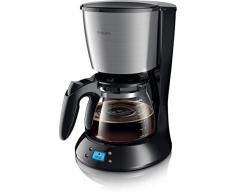 Philips HD7459/20 Daily Filter-Kaffeemaschine, Timer, schwarz/metall