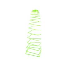 SunSpiro® - Licht & Laune® Sonnenspirale Square, grün, D. 20 cm - Länge ca. 70 cm