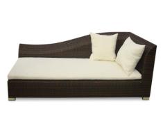 Baidani Designer Lounge Sofa Diva, braun meliert