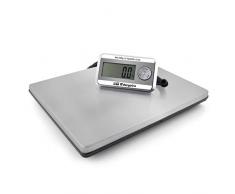 Orbegozo PC 5500 Küchenwaage, Industriewaage bis 200 kg, Edelstahl-Oberfläche (39 x 31 cm), Tara-Funktion, batteriebetrieben und mit Netzteil