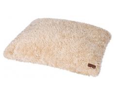 Wouapy 216879THMTE Kissen Deluxe Hundebett, Flauschiges, beige