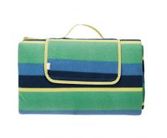 AmazonBasics - Picknickdecke, campingdecke mit wasserdichter Unterseite, 200 x 200 cm