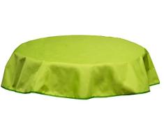 Beo Quadratische Wasserabweisende Tischdecke 100% Polyester in hellgrün 120cm rund