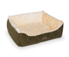 Nobby Komfort Bett eckig CENO braun / beige L x B x H: 60 x 48 x 19 cm