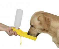 Kerbl 83252 Auto Multifunktionsdecke für Rücksitzbank, Hunde Reise Trinkflasche