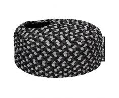 Happy House Oval O Collection Korb, mittel, grau/schwarz