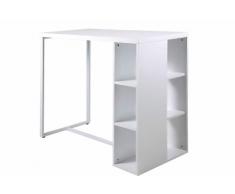 AC Design Furniture 50724 Bartisch Daryl, circa 120 x 105 x 60 cm, weià hochglanz