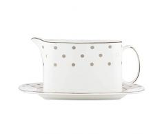 Kate Spade New York 6307474 Larabee Dot Besteck 4-teilig Hostess SE Sauceboat 2.45 LB metallisch