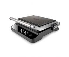Black+Decker ES9680030B BXGR2000E Kontaktgrill, 2000, Anti-Fingerprint-Edelstahl, Schwarz
