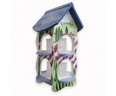 Habau 3131 Futterhaus Lavendel mit 2 Silos und Ständer