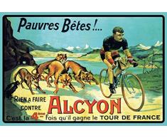 Schatzmix Alcyon Fahrrad rennen Tour de France Metal Sign deko Sign Garten Blech