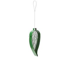 Fallen Fruits Ltd Vogelfutterstation in Blattform, Grün