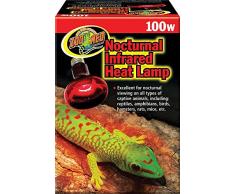 Zoo Med RS-100E Nocturnal Infrared Heat Lamp 100W, Infrarotstrahler, Wärmequelle und Beleuchtung für Terrarien