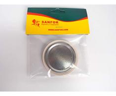 Sanfor 57024 Filter mit Dichtung Kaffeemaschine, Aluminium, Kautschuk