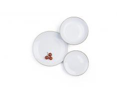 Merry Christmas Geschirr 18 tlg. Set weiß/goldfarben