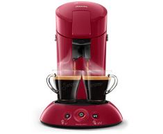 Philips Senseo HD6554/90 Kaffeepadmaschine (Crema Plus, Kaffeestärkewahl) dunkelrot