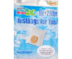 mistervac MV 613 / Staubsaugerbeutel Vlies 5-lagig / Vorteilspack 20 Tüten + 4 Filter / für AEG und AEG Elektrolux Vampyr CE, Dirt Devil DD 2804