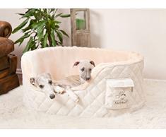 Knuffelwuff 13078 Hundebett Henry aus 5 cm Schaumstoff - Größe M-L 80 x 60cm Beige