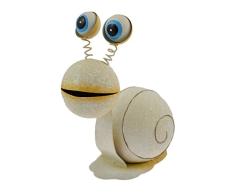 Green Jem Schnecke Metall Garten Dekoration Ornament, natur, 26 x 14 x 28 cm