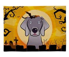 Caroline s Treasures bb1789plmt Halloween Weimaraner Stoff Tisch-Sets, multicolor