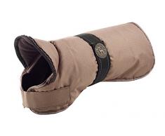 HUNTER Denali Hundemantel, Wintermantel, Fleecefutter, wasser- und windabweisend, reflektierend, 40, taupe