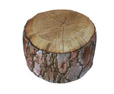 Sunvibes Holz Design Hocker, 58 x 32,5 cm, Mehrfarbig, 58x58x32,5 cm