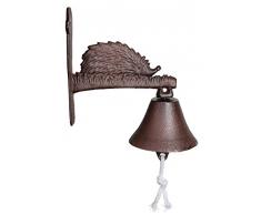 Esschert Design, Türglocke Igel, Gusseisen, 21 x 21 x 11 cm, DB23