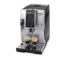 DeLonghi Dinamica ECAM 350.35.SB Kaffeevollautomat mit Profi-Milchaufschäumdüse für Cappuccino, Espresso, Kaffee und Long Coffee Direktwahltasten, Klartext Digitaldisplay, 2-Tassen-Funktion, silber