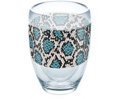 Tervis 1288118 Weinglas mit Schlangen-Aufdruck, 255 ml, ohne Stiel, transparent
