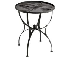 Bastelmaxi Mosaiktisch Tischrohling Tisch rund Durchmesser 60 cm, schwarz