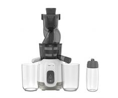 Moulinex Ultra Juice Kaltsaft, 2 Filter, Trinkflasche, 600 ml, extra breit, 85 mm, Automatikprogramm, Easy Clean, Entsafter von Obst und Gemüse