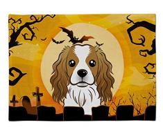 Caroline s Treasures bb1782plmt Halloween Cavalier Spaniel Stoff Tisch-Sets, multicolor