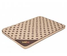 HobbyDog M MLIBWL5 Light Matratze Beige Mit Pfötchen, 80 X 54 cm M (R1), M